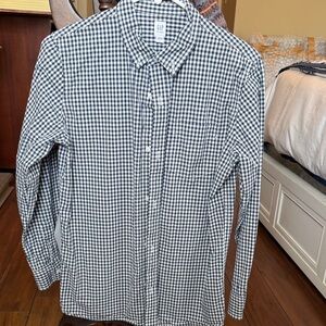 GAP Men's Monochrome Gingham Shirt